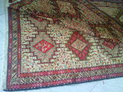 HAND WOOVEN  PERSIAN WOOL AND SILK CARPET