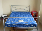  double-size bed with mattress (lovely free bedstand as gift) 