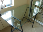  Glass desk (with free 2 lamps as gifts) 