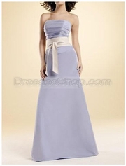 Lilac Satin A-Line/Princess Chest Wrap Zip up Natural Waist dresses