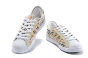 Adidas Superstar II Plaid Shoes Beige Are Hottest with Cheap Price!!!