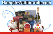 Hampers decorated with tasty platter