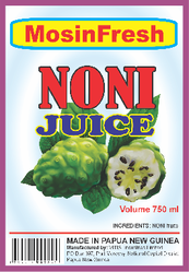 Noni juice from Papua New Guinea