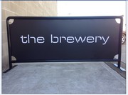 shop sign/store sign, cafe barrier sign, pull up banner/vinyl banner sign