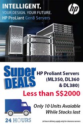 Super Deal HP Servers Below S$2000