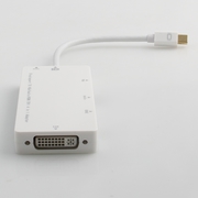 4 in1 Mini Display Port DP to DVI +VGA +HDMI +Audio Adapter for MacBoo