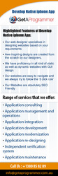 Develop Native Iphone app