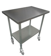 Buy stainless steel benches with wheels and castors