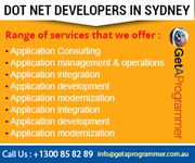 Seek Assistance of Dedicated Dot Net Developers of Sydney
