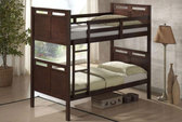 Single Timber Colored Bunk Beds