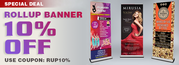 10% off on printing Roll-Up Banners