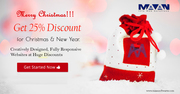 This Christmas,  Get Fully Responsive Website at 25% Discount
