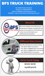 Get All Class Truck Licence with BFS Truck Training