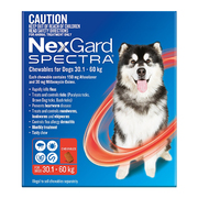 Nexgard Spectra for Dog (30.1 - 60 Kg) Red - Protect Against Fleas & T