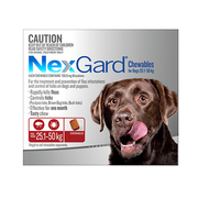 Nexgard Chewables For Dogs (25 - 50 Kg) Red - Flea and Tick Treatment