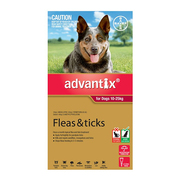 Advantix for Dogs (10 - 25 Kg)Red - flea & tick treatment