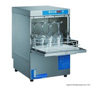 Axwood Underbench Glass Washer With Auto Drain Pump Rinse Aid & Deterg