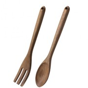Olympia Wooden Salad Tong and Spoon Set