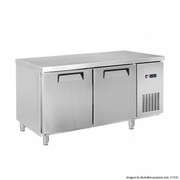 Fed Ldwb180F Two Large Door Stainless Steel Workbench Freezer