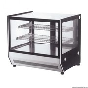 Counter Top Square 2 Shelves Glass Cold Food Display - GN-1200RT