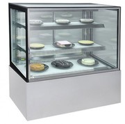 1.2M 430L Stainless Steel Cake Display Glass Fridge Bromic FD1200