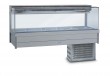 Roband Square Glass Refrigerated Display Bar, 10 Pans SRX25RD