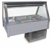 Roband Straight Glass Refrigerated Display Bar, 6 Pans ERX23RD