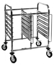 Double 6 Level Bakery Trolley Suits Tray Size 40X60cm. Capacity 12 Tra