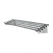 110mm X 300mm Stainless Steel Round Tube Pipe Wall Mounted Shelf