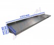 1522mm X 356mm Stainless Steel Wall Mounted Shelf
