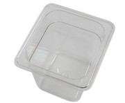 Robinox Clear Polycarbonate Gastronorm Pan - 1/6 Size,  150mm Deep C161