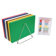 Hygiplas Thick Low Density Chopping Board Pack
