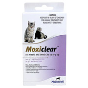 Moxiclear for Cats – Flea,  Heartworm & Worm Prevention Treatment