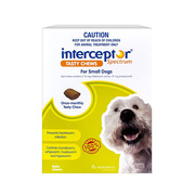 Buy online Interceptor Spectrum For Dogs 4-11kg (3 Pack)