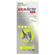 BRAVECTO PLUS - MULTI-SPECTRUM SPOT-ON TREATMENT FOR SMALL CATS