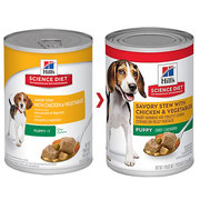 Hills Science Diet Puppy Savory Chicken & Vegetable Canned Dog food 