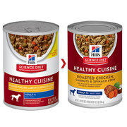 HILL'S SCIENCE DIET ADULT 7+ CUISINE CHICKEN CARROTS STEW CAN DOG FOOD