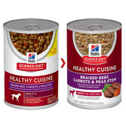 HILL'S SCIENCE DIET ADULT CUISINE BEEF,  CARROTS & PEAS STEW dog food