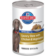 HILL'S SCIENCE DIET MATURE ADULT SAVORY STEW WITH CHICKEN & VEGETABLES