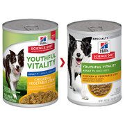 HILL'S SCIENCE DIET ADULT 7+ YOUTHFUL VITALITY SENIOR CANNED DOG FOOD