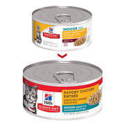 HILL'S SCIENCE DIET ADULT INDOOR SAVORY CHICKEN ENTRÉE CANNED CAT FOOD