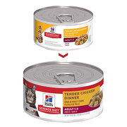 HILL'S SCIENCE DIET ADULT TENDER CHICKEN DINNER CANNED CAT FOOD