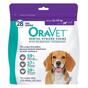 Oravet Dental Chews for Medium Dogs (11 to 23 kg)