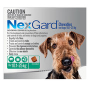 NEXGARD CHEWABLES FOR MEDIUM DOGS (Green)