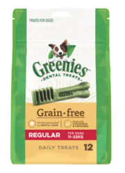 Buy Greenies Grain Free Regular Dog Dental Treat 11-22 kg| Dog Food|