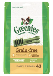 Buy Greenies Grain Free Teenie Dog Dental Treat 2-7 kg| Dog Food|