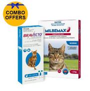 Buy Bravecto Spot + Milbemax Combo for Cats| Cat Flea and Tick Prevent