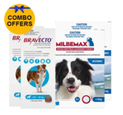 Buy Bravecto Chew & Milbemax Allwormer Bundle For Dogs Online 