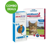 Buy Bravecto Spot On + Milbemax Tablet Combo Pack For Cats Online