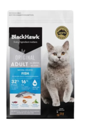 Buy Black Hawk Fish Adult Dry Cat Food New Formula Online-VetSupply